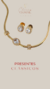 Conjunto fita prime oval com zircônias banhado a ouro18k na internet