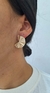 Brinco leque P banhado a ouro18k na internet