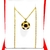 Dije Pelota de Futbol Acero Dorado - comprar online