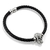 Pulsera Cuero Ajustable Acero