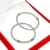 Aritos Argollas 20mm Plata y Oro Torneada