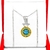 Dije Redondo Bvlgari con Cadena - Joyas Mayre