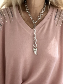 Collar cadena de diseño de aluminio - Tu Guiseppa