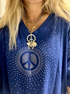Collar largo corto paz - comprar online