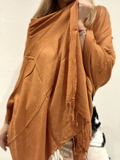 PAS18 Pashmina de india color ladrillo