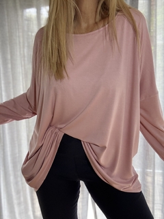 MSL02F Remeron de modal liso rosa viejo en internet