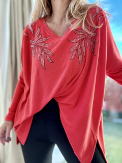 SWA33 Maxi sweaters colorado hojas