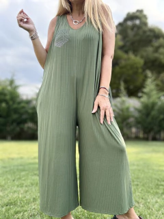 M09 Mono de morley verde musgo - Tu Guiseppa