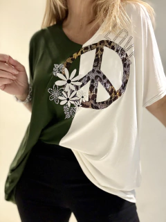 MCA92 Remeron de modal dos colores con maxi símbolo de La Paz - tienda online