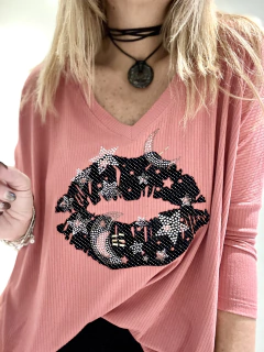 collar cordon negro con piedra circular