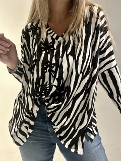 GA12 remeron de modal gamuzado mangas largas con flores en internet