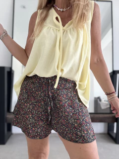 Short de seda de india estampado