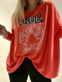SWA3 Sweaters mangas murciélago con dije de mini strasses true