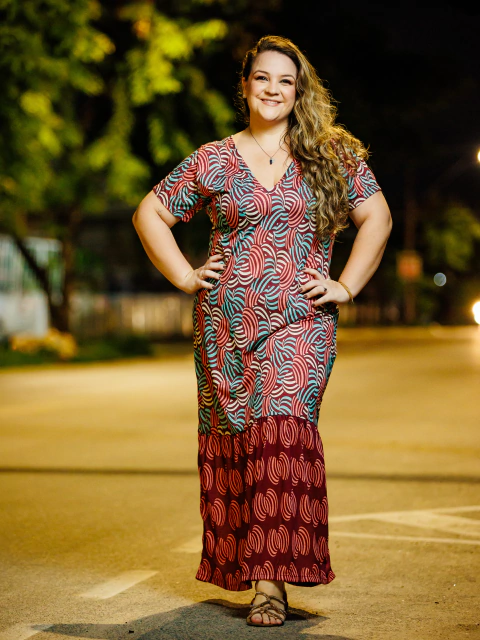 Vestido Midi Elegante #1129 na internet