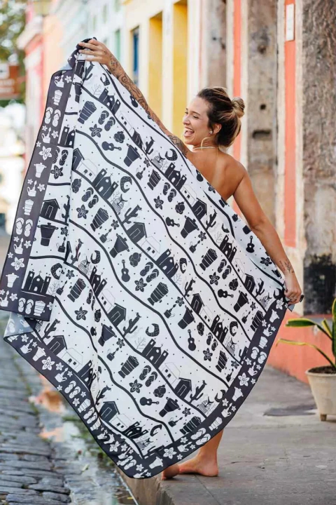 Lenço Cordel - comprar online