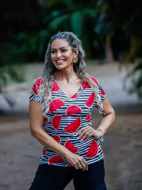 T-Shirt Melancia Feminina #1080