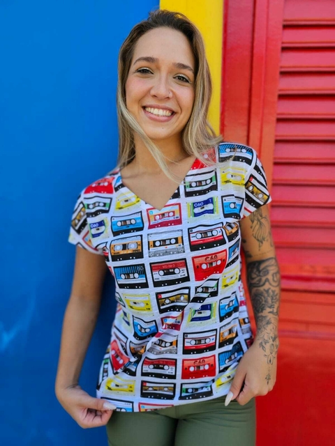 T-Shirt Fitas Feminina #1075