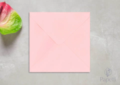 Sobre Rosa Mate x 10 u - 15,5x15,5 cm - 120g