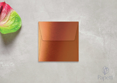 Sobre Cobre Perlado x 10 u - 9x9 cm - 120g
