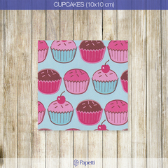 Papel Estampado - Cupcakes - 10x10 en 90g