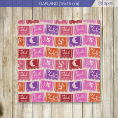 Papel Estampado - Garland - 15x15 en 90g
