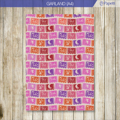 Papel Estampado - Garland - A4 en 210g x 10 u