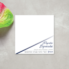 Blanco mate 10x10 cm en 120g