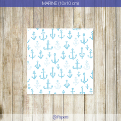 Papel Estampado - Marine - 10x10 en 90g