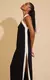 VESTIDO BICOLOR PRETO - comprar online