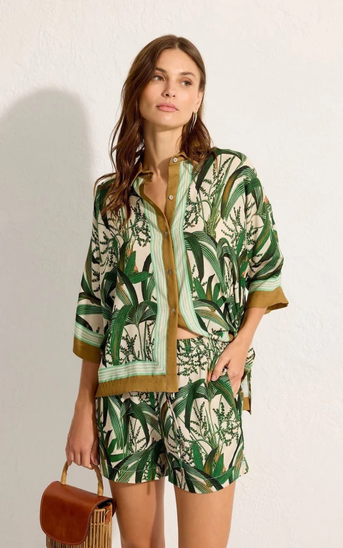 CAMISA AMPLA MANGA CURTA VEREDAS