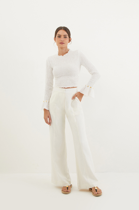 CALÇA ANGÉLICA OFF WHITE
