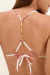 TOP TRI COSTAS CANDICE + CALCINHA CANDICE DETALHE CHEEKY ROSEBUD - loja online