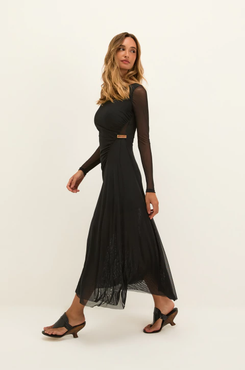 VESTIDO LONGO DANA BLACK