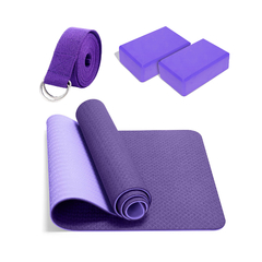 Combo Yoga Dualmat + Portamat + 2 Zenblocks + 1 Dstrap - TPE 6mm - Ionify | Tienda oficial