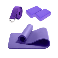 Combo Yoga Heavymat + Portamat + 2 Zenblocks + 1 Dstrap - NBR 10mm - comprar online