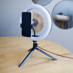 Aro De Luz Led 26 Cm Con Trípode de Mesa 19cm Ionify AuraMobile 10 RGB en internet