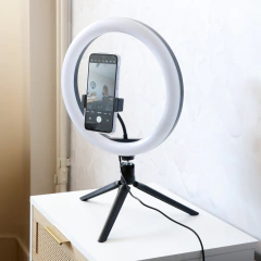 Aro De Luz Led 30 Cm Con Trípode de Mesa 19cm Ionify AuraMobile 12 RGB - comprar online