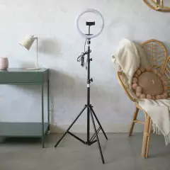 Aro De Luz Led 26 Cm Con Trípode 2 Metros Ionify AuraMobile 10 RGB - comprar online