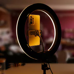 Imagen de Aro De Luz Led 26 Cm Con Trípode 2 Metros Ionify AuraMobile 10 RGB