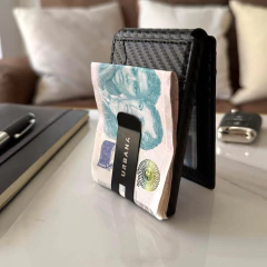 Billetera Ionify Urbana Edge Carbon con Gatillo - tienda online