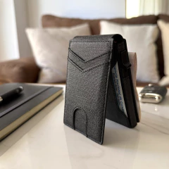 Billetera Ionify Urbana Edge Gris Fabric con Gatillo en internet