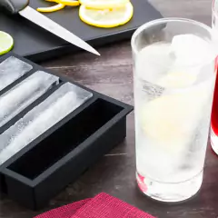 Cubetera de silicona para 4 barras grandes de hielo - comprar online