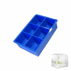 Cubetera de silicona para 6 cubos de hielo de 5cm - comprar online