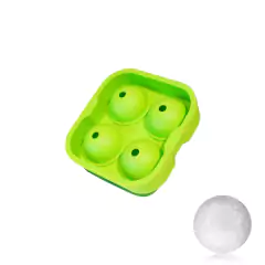 Cubetera de silicona con tapa para formar 4 esferas de 4,5cm - tienda online