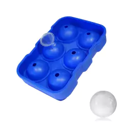 Imagen de Cubetera de silicona con tapa para formar 6 esferas de 4,5cm