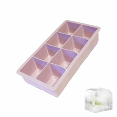 Cubetera de silicona para 8 cubos de hielo de 5cm