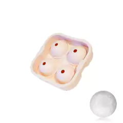 Cubetera de silicona con tapa para formar 4 esferas de 4,5cm