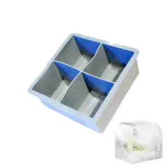 Cubetera de silicona para 4 cubos de hielo de 6cm - comprar online