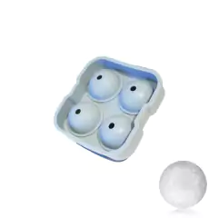 Imagen de Cubetera de silicona con tapa para formar 4 esferas de 4,5cm