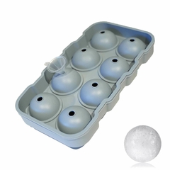 Cubetera de silicona con tapa para formar 8 esferas de 4,5cm